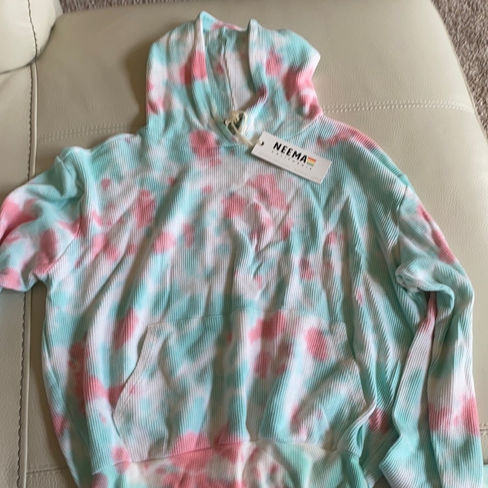 Tie dye hooded sweatshirt
